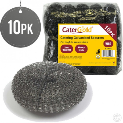 Steel scourer w60 10pk
