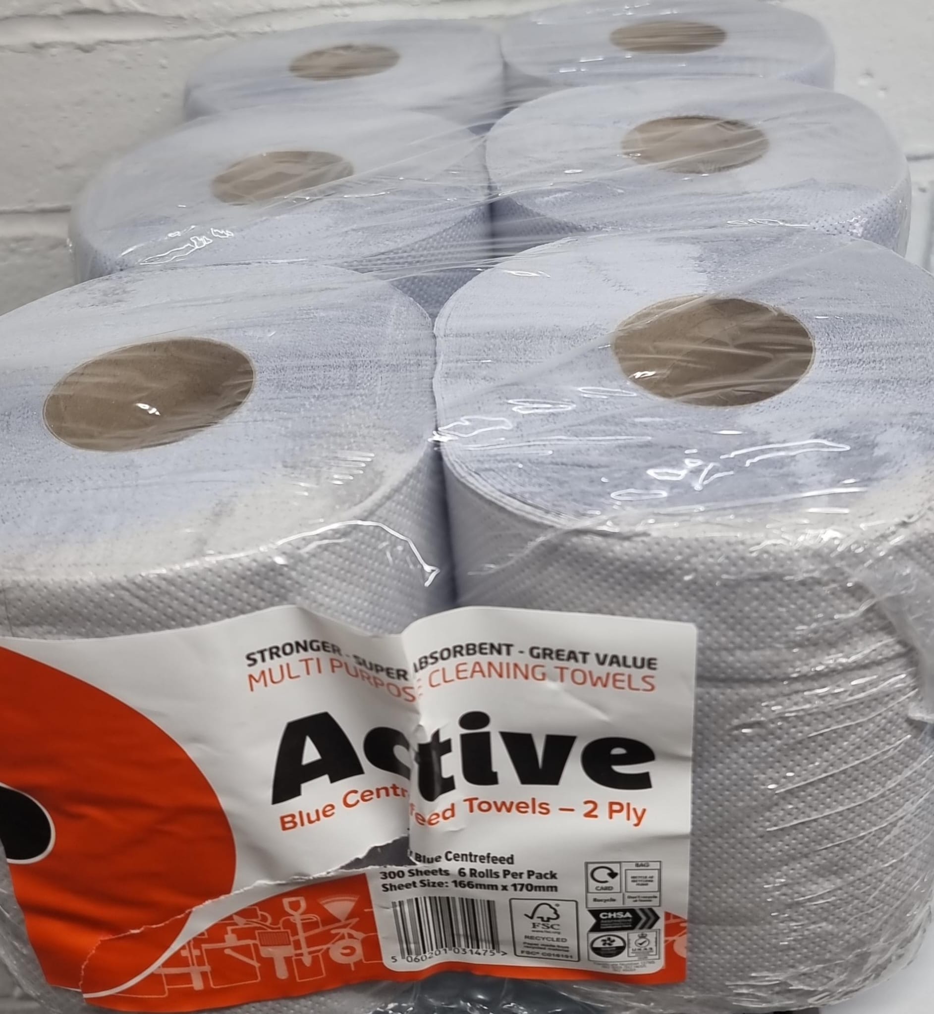 Blue Tissue Active 2ply (1x6)