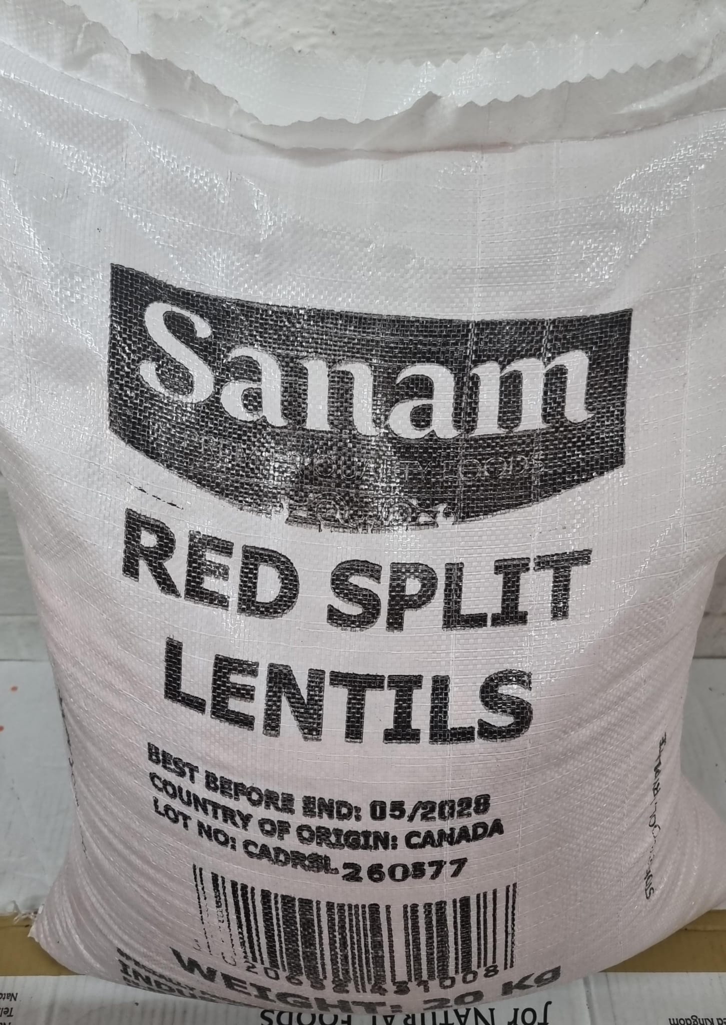 Red Lentil Sanam 20kg