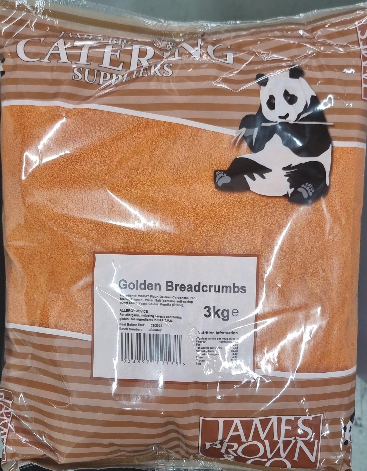 Golden breadcrumbs 3kg